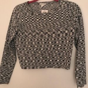 Club Monaco long sleeve crop top